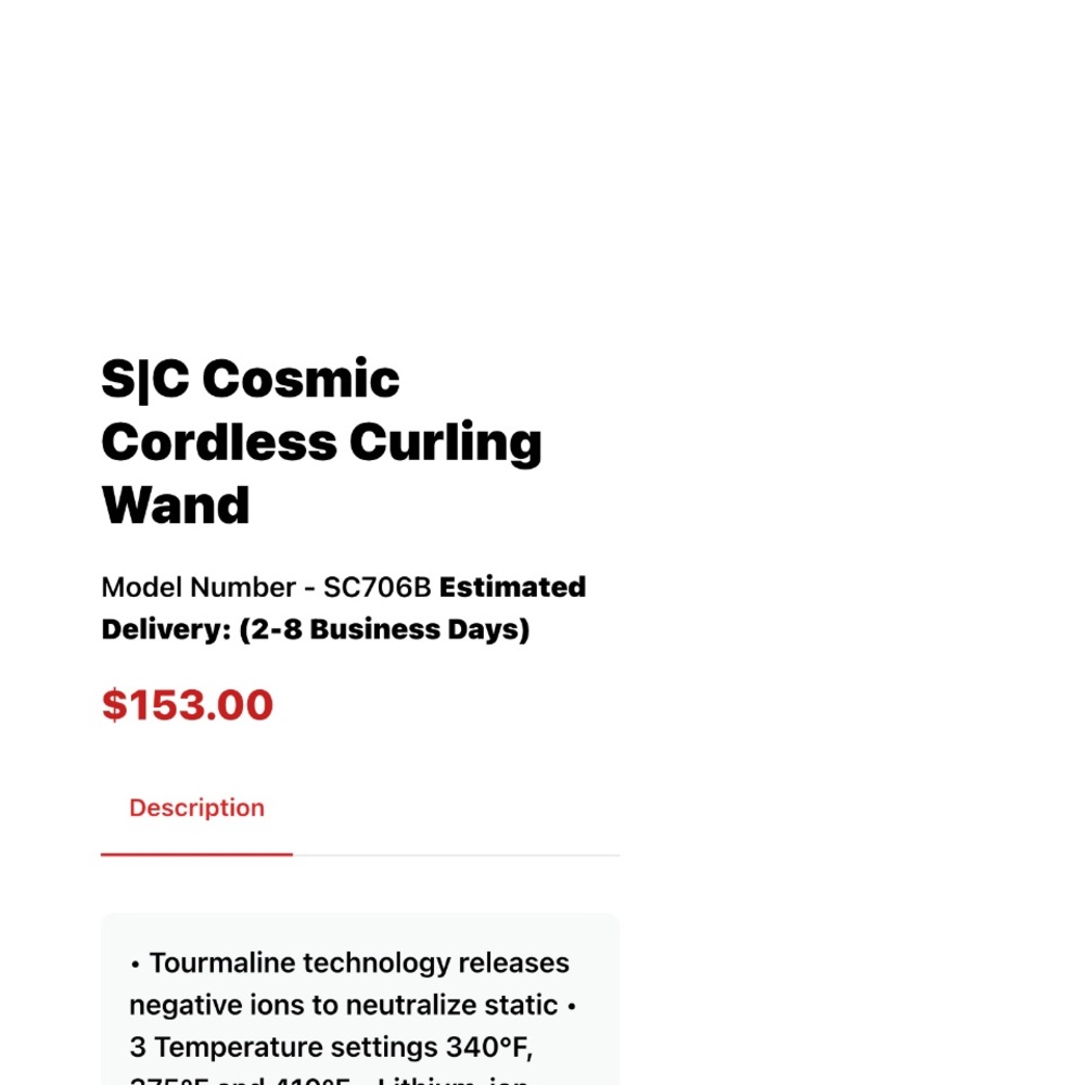 Cosmic Cordless Hair Curler